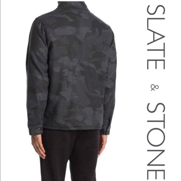 SLATE & STONE CAMO WOOL JACKET - Picture 2 of 6